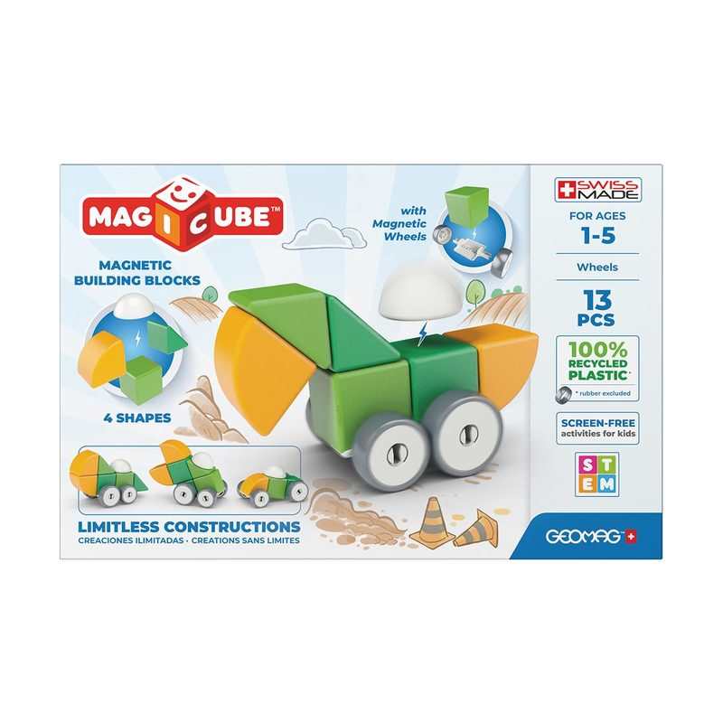 Coffret de construction Geomag magnétique avec roues