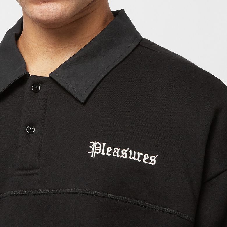 Pleasures Tweak Polo Sweatshirt Black