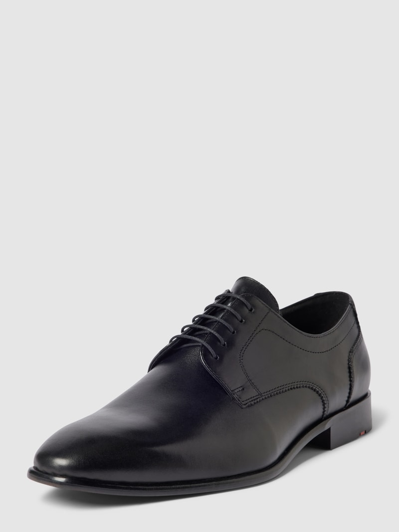 Derby-Schuhe aus Leder Modell 'Pados' in schwarz