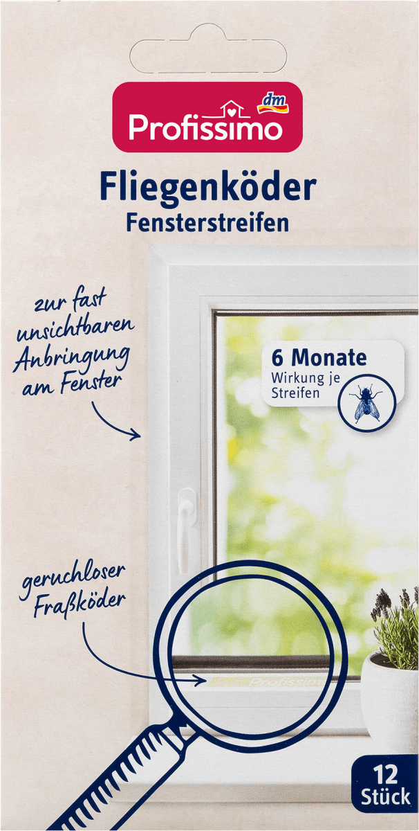 Fliegenköder  Fensterstreifen, 12 St