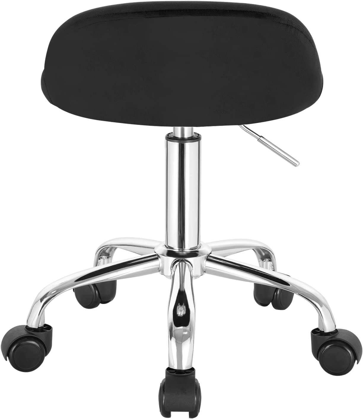 Woltu Bürostuhl, mit Rollen Drehhocker höhenverstellbar Sitzhöhe 43-54,5 cm