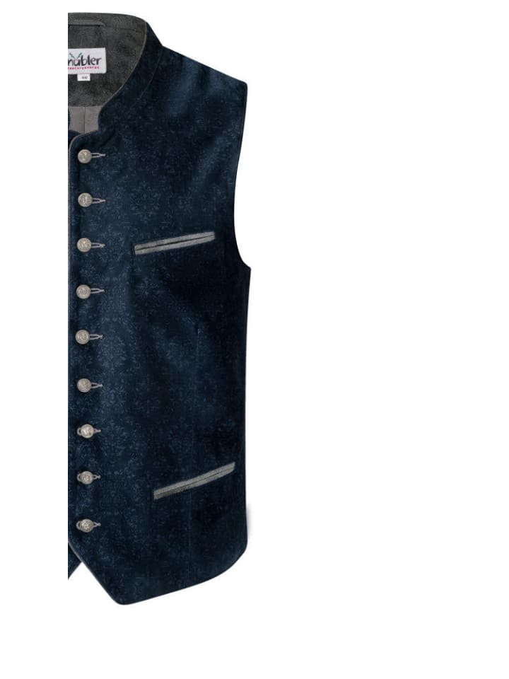 Nübler Trachtengilet Kilian in Blau günstig kaufen