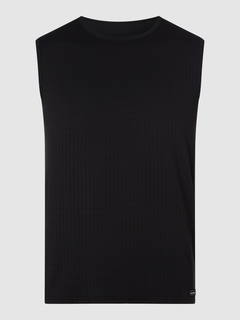 Tanktop mit Stretch-Anteil in schwarz