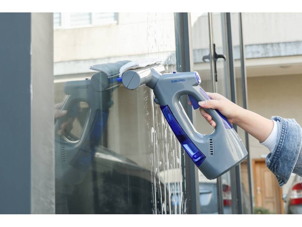 SWISS PRO+ Akku-Fensterreiniger 3-in-1 Fensterstaubsauger Leistungsstark, vielseitig