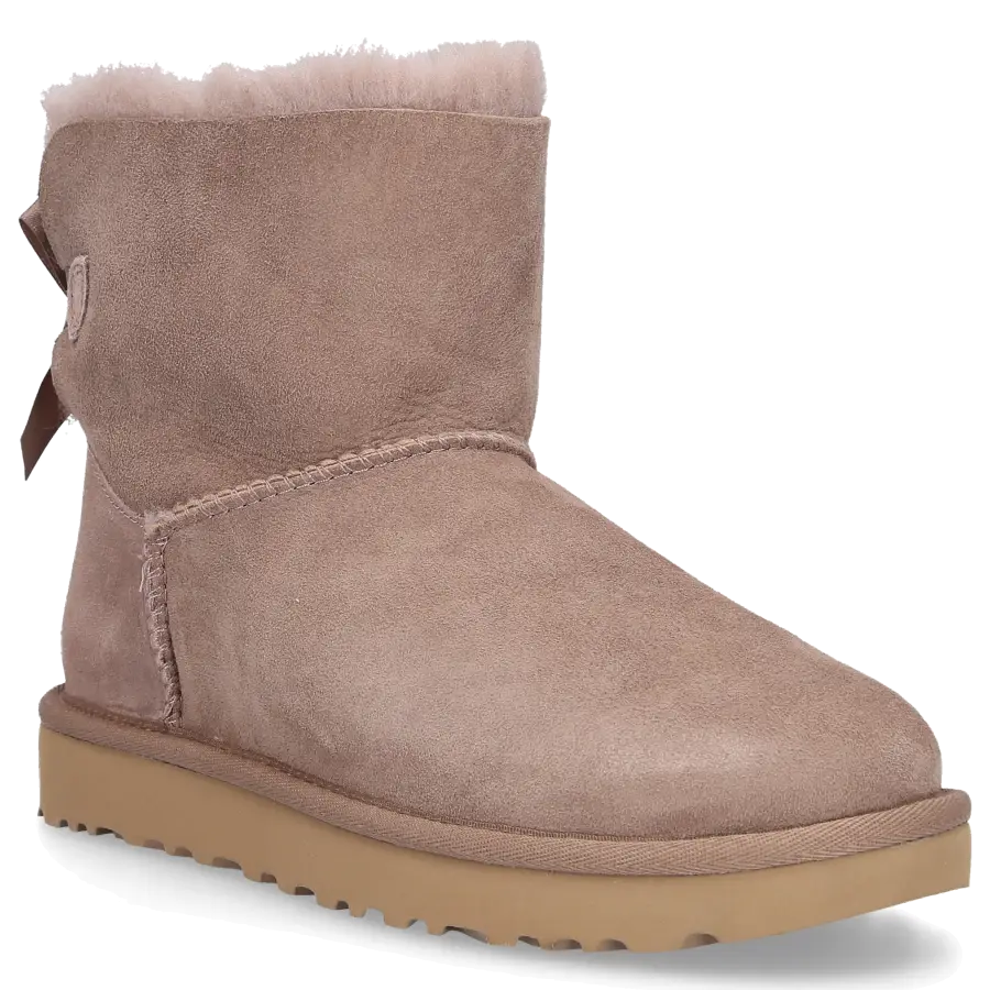 UGG - Stiefeletten MINI BAILEY BOW II Veloursleder - beige