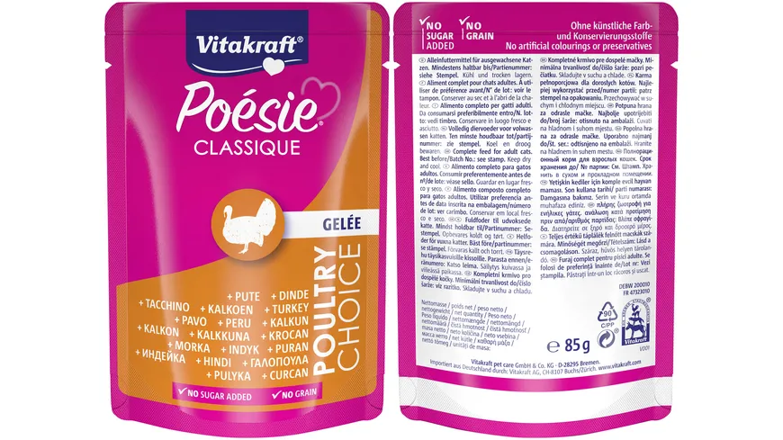 Vitakraft Poésie® Classique Gelee 1020 g