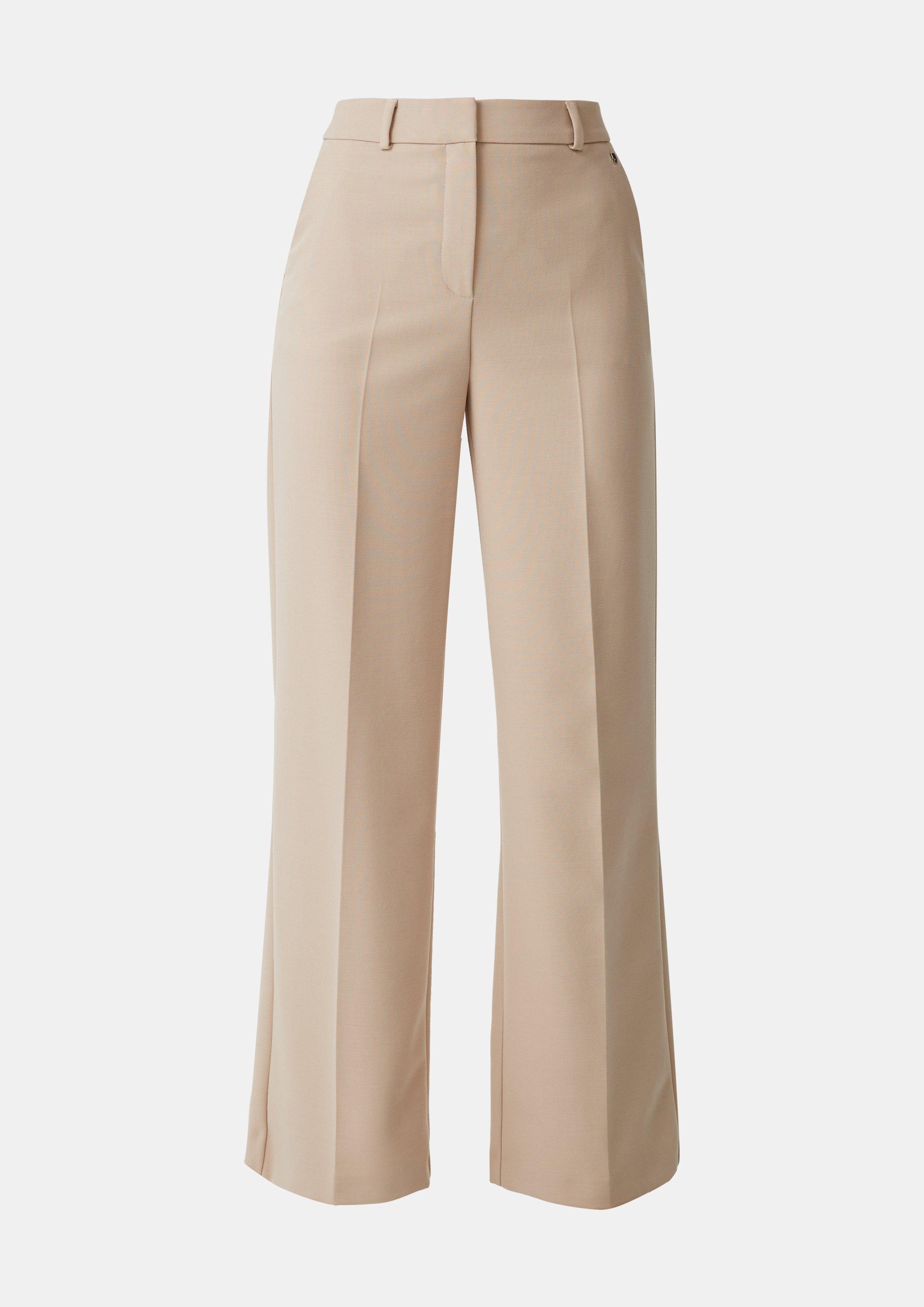 Regular: Hose aus Viskosemix - beige