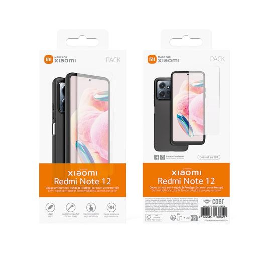 Carcasă din sticlă securizată pentru REDMI NOTE 12