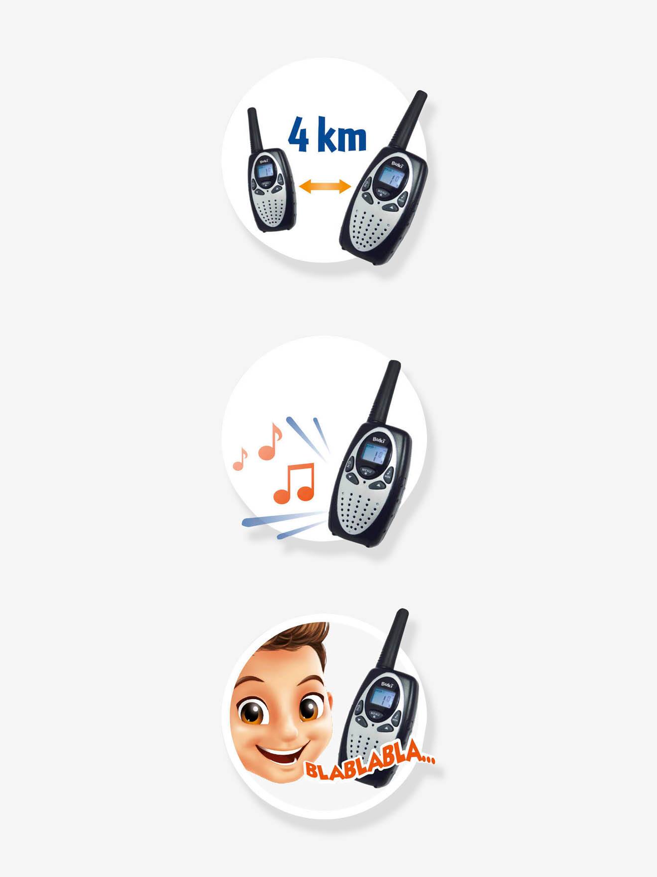 Talkie Walkie rechargeables BUKI noir