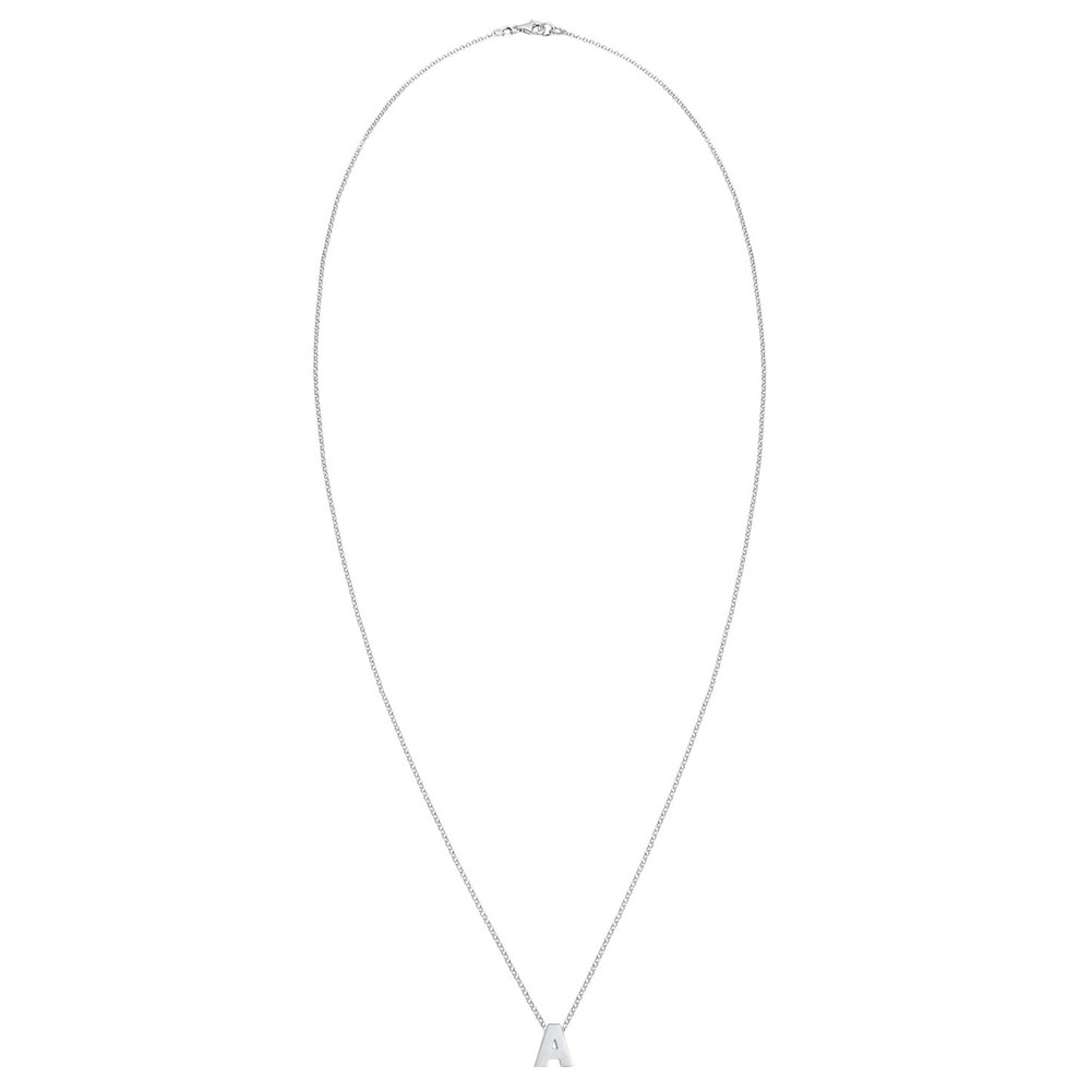 Elli Elli Collier Femme Pendentif Lettre A Initiale - (925/1000) Argent Bijoux