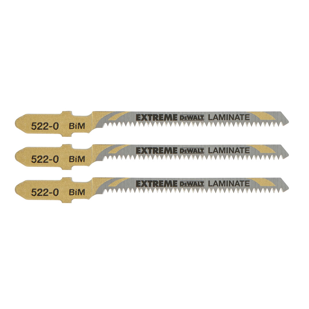 DeWalt Zubehör DT2081-QZ Stichsägeblatt für Spezialmaterialien 82 x 1,4 x 15 mm (T101AOF) 3 Stück