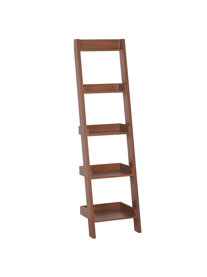 Beliani Bücherregal MOBILE DUO in Dunkler Holzfarbton - (W) 45 x (H) 169 x (L) 43 cm günstig kaufen onesize