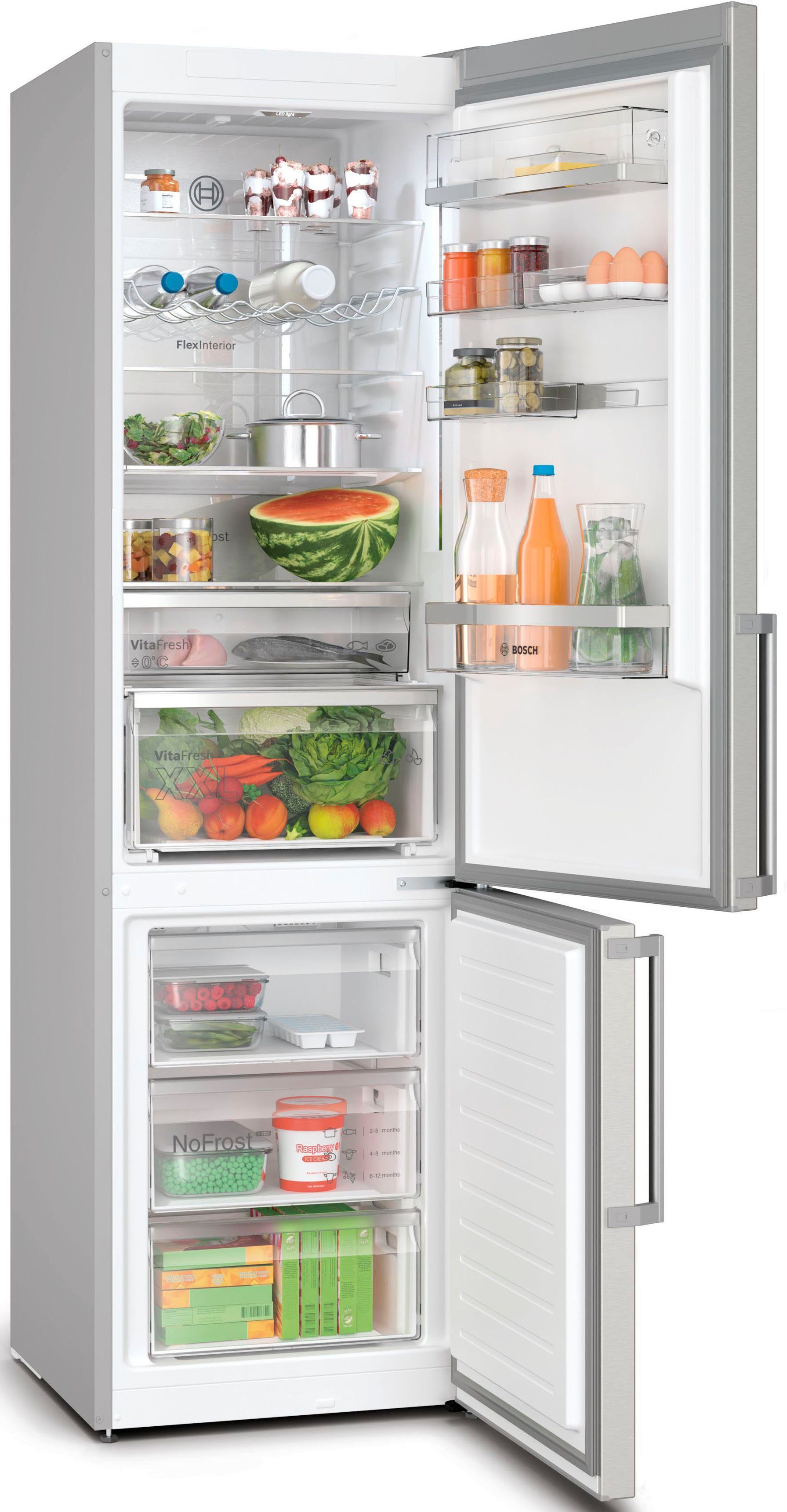 BOSCH Kühl-/Gefrierkombination KGN39AIBT, 203 cm hoch, 60 cm breit