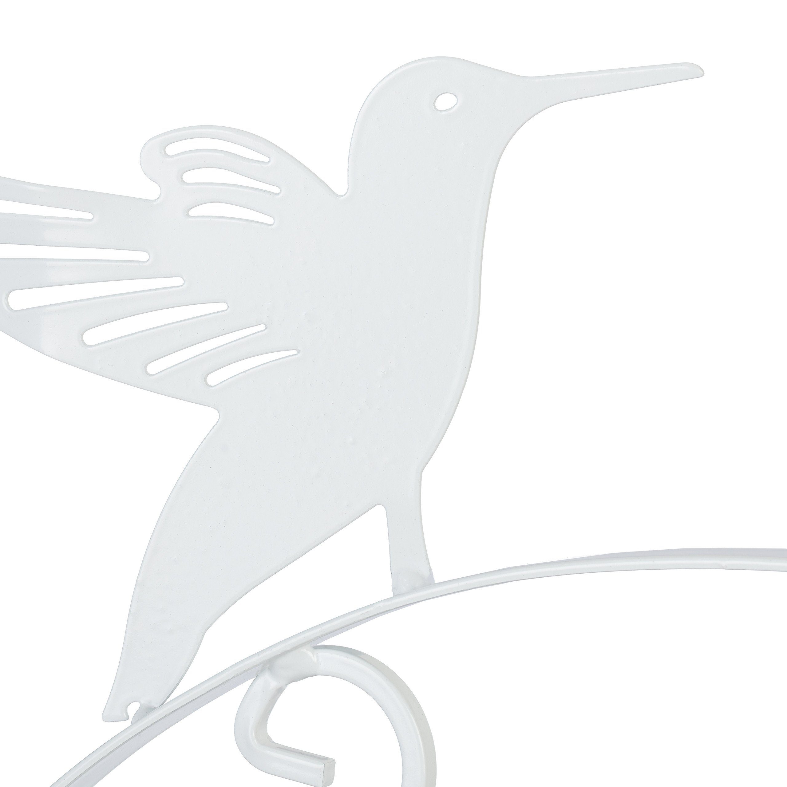 relaxdays Wandhaken Blumenampelhalterung 2er Set mit Vogel
