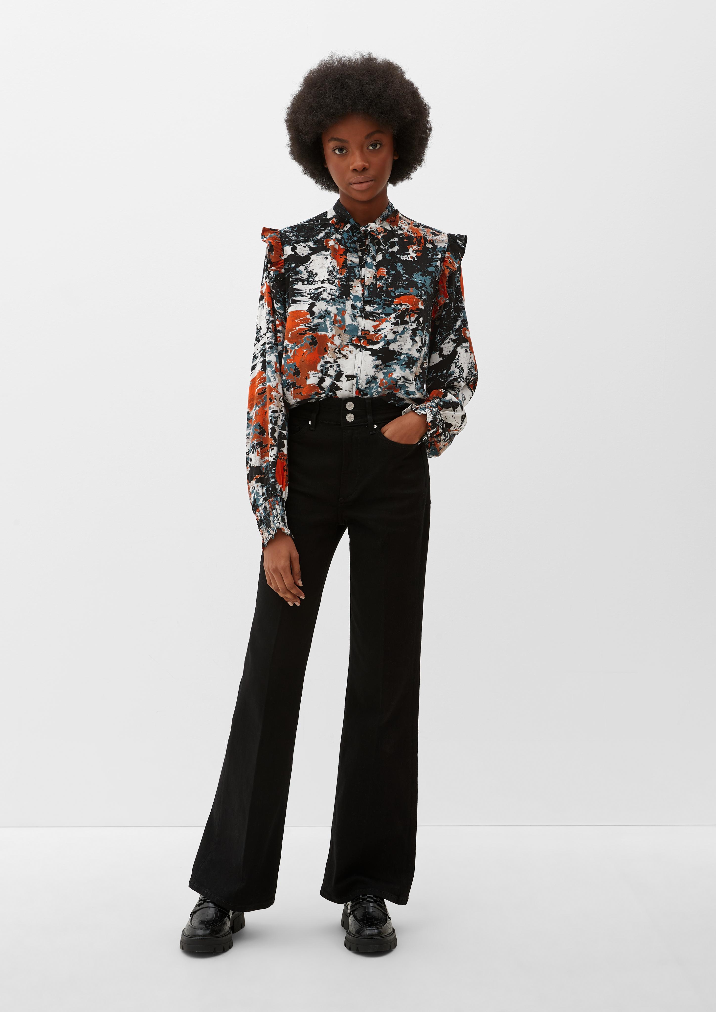 Bluse mit Allovermuster  2117749-23A4