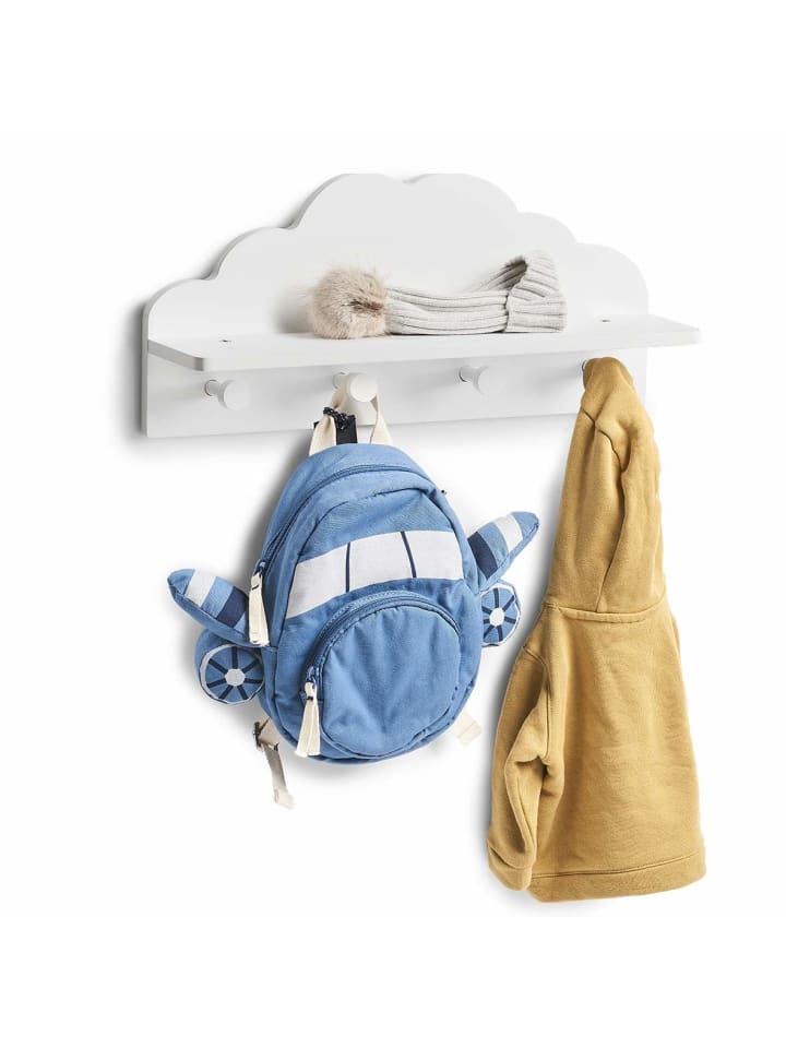 Zeller Present Kinder-Wandgarderobe in weiß günstig kaufen onesize