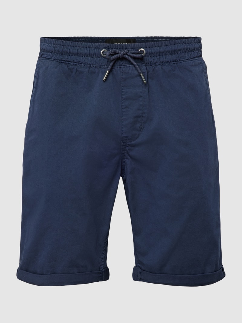 Bermudas mit fixierten Beinumschlägen Modell 'JOGG' in marineblau