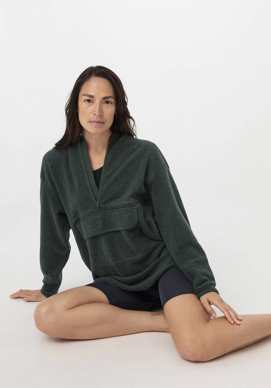 Fleece Hoodie ACTIVE LIGHT aus reiner Bio-Baumwolle