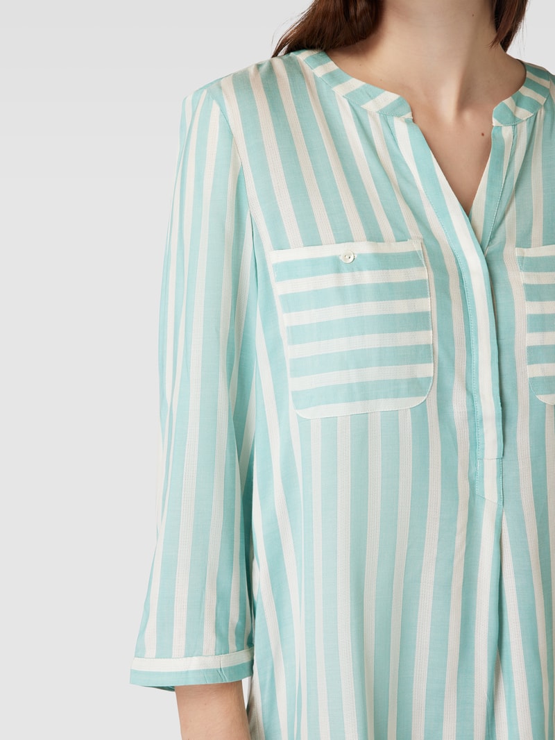 Bluse mit Streifenmuster in mint