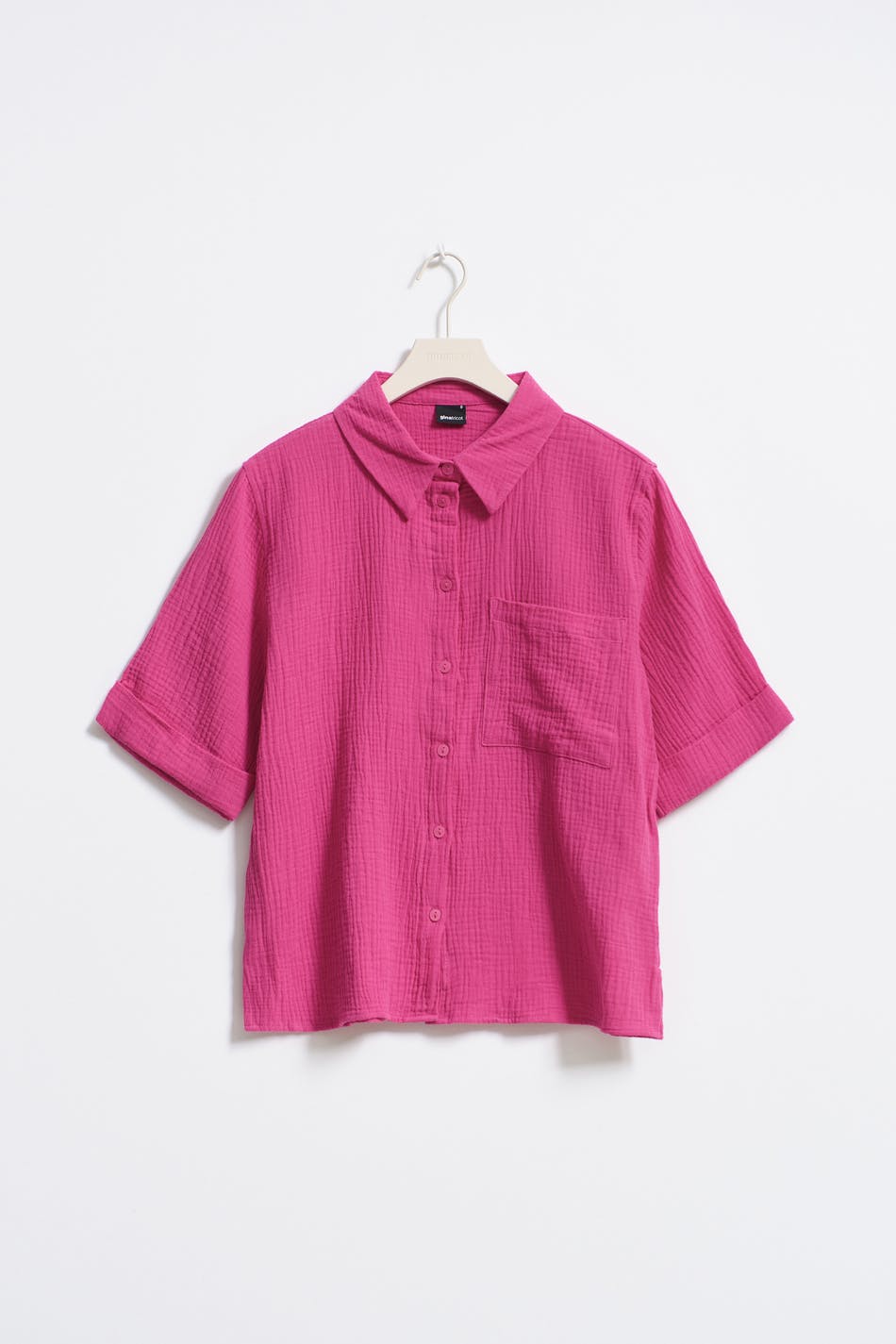 Short sleeve gauze shirt