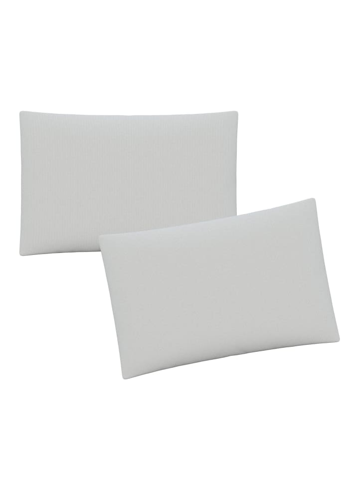 GMD Living 2er Set Jersey Kissenhüllen JESBERG in Farbe Silber günstig kaufen