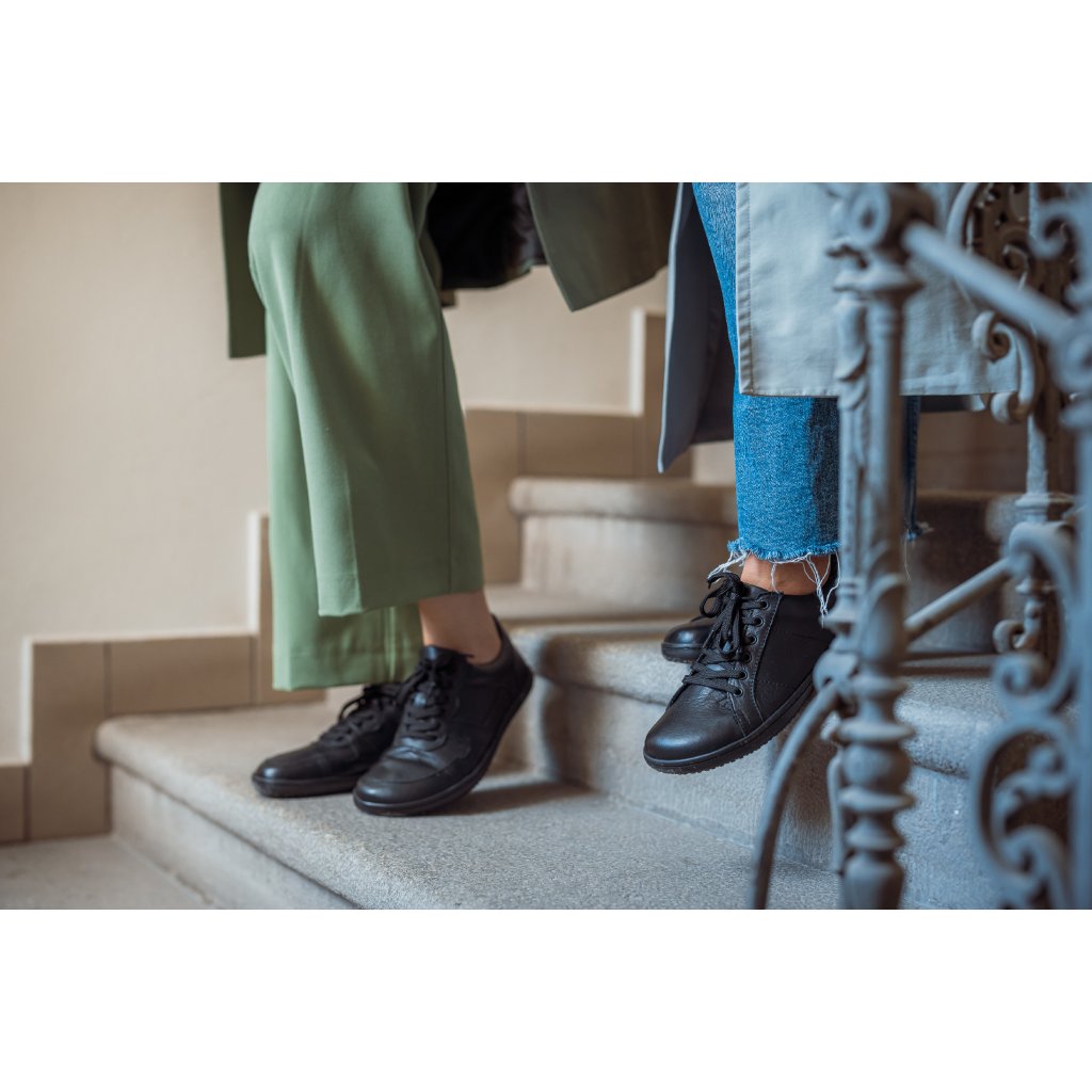 Angles Linos Black Barfußhalbschuhe