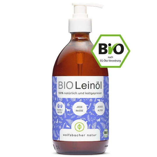 Wolfsbacher Natur Ergänzungsfutter & Aufzucht Wolfsbacher Natur Bio Leinöl 500 ml