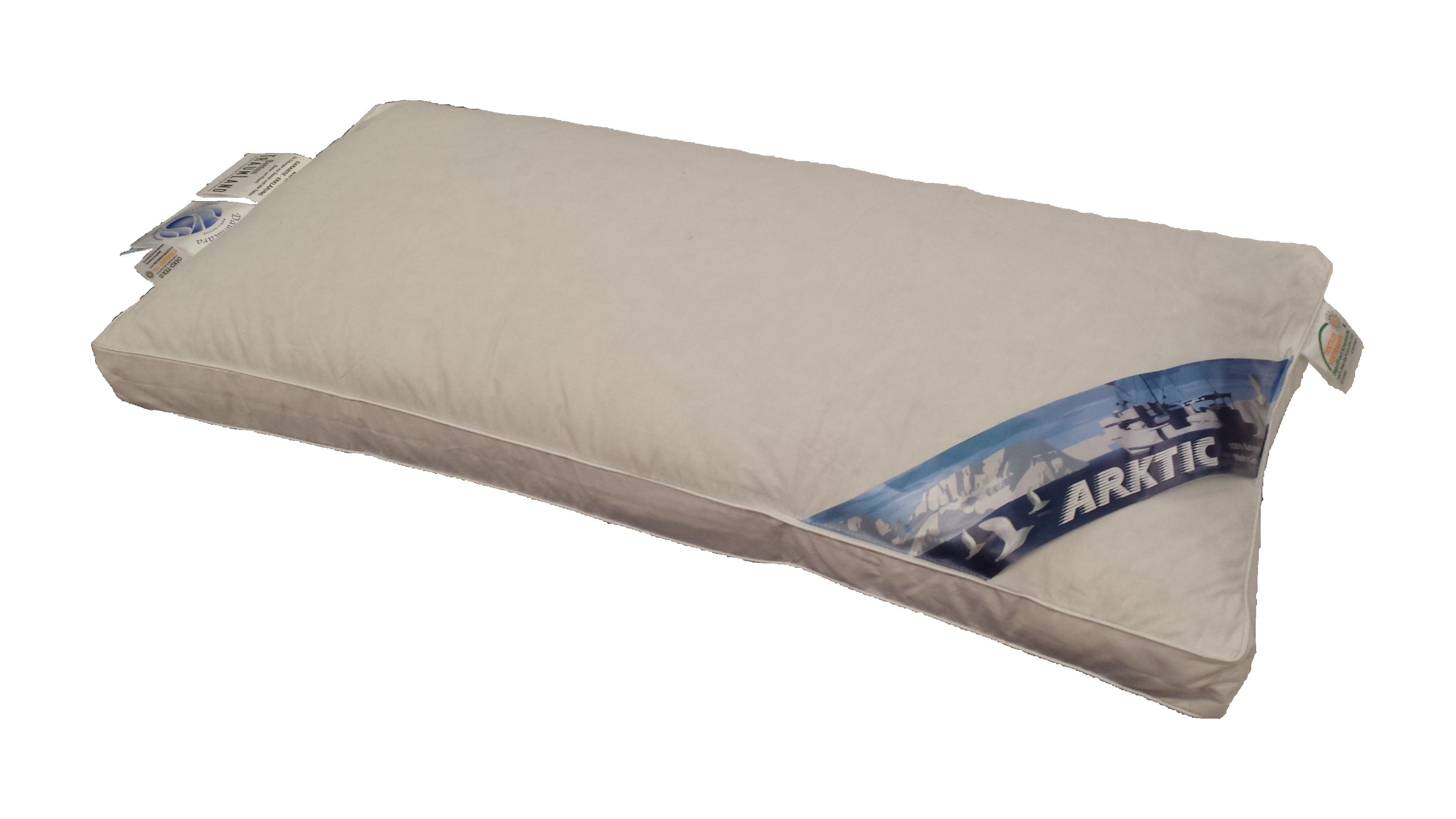3-Kammer-Kopfkissen Arktic Daunenkissen 3-Kammer mit Außensteg 40x80 cm, Arktic