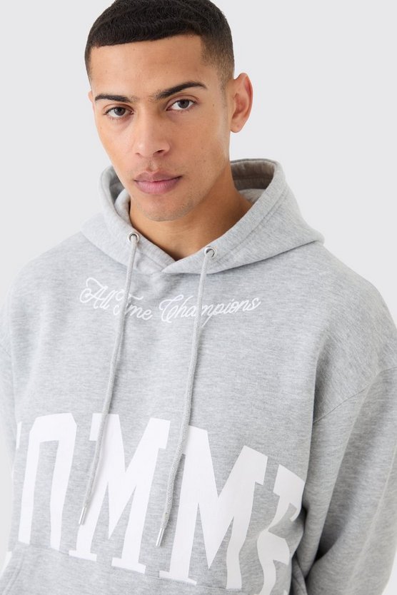 Kurzer kastiger Homme Trainingsanzug mit Kapuze