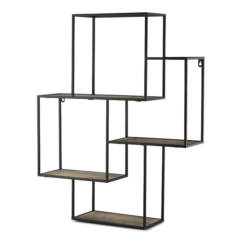 Home Metallhylle 60 x 15 x 74 cm m/trehyller