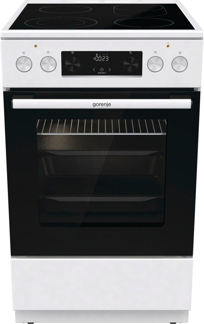 GORENJE Elektro-Standherd GECS5C, mit 2-fach-Teleskopauszug, Aqua Clean