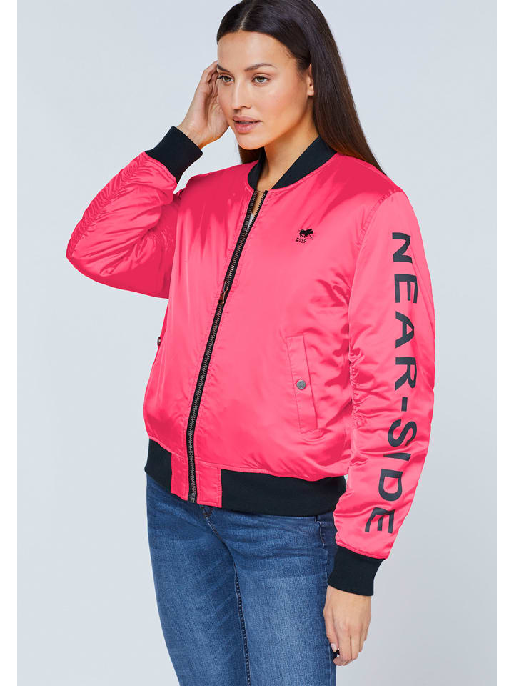 Polo Sylt Bomberjacke in Dunkelblau/ Pink günstig kaufen