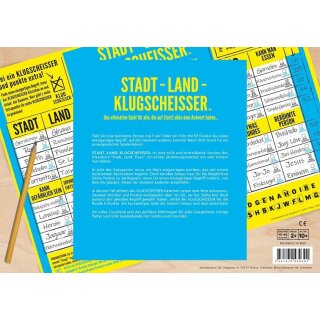 Spielblock – Stadt, Land, Klugscheisser (DE)