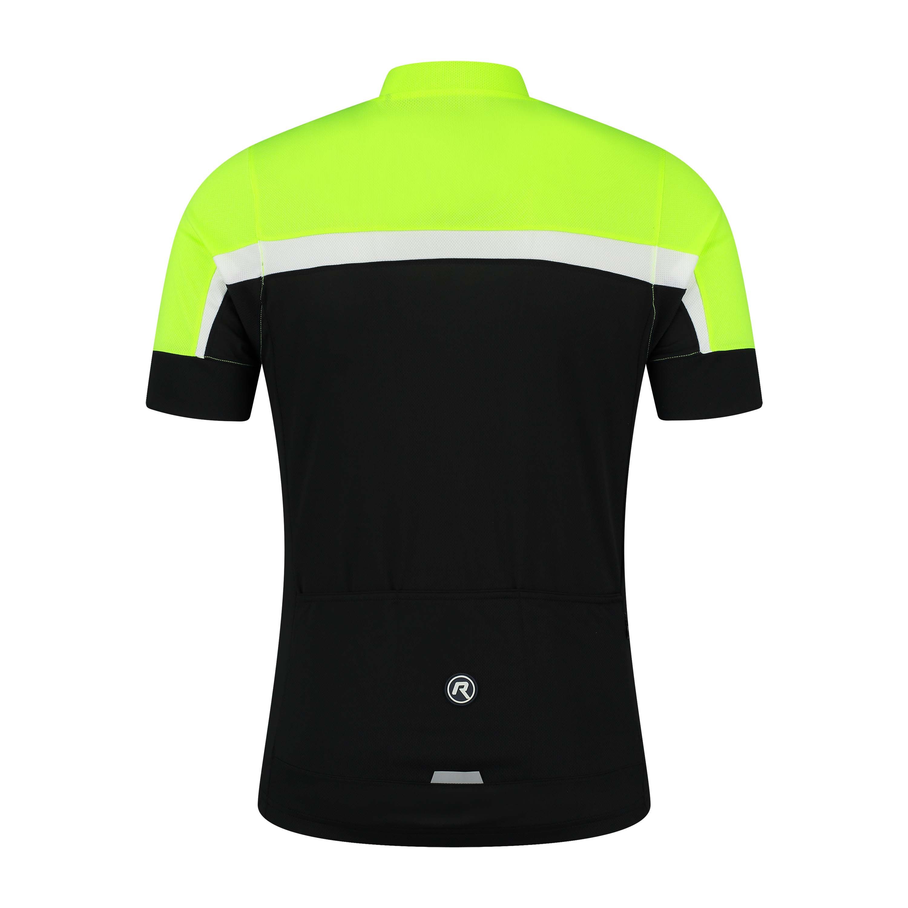 Rogelli Course Schwarz/Fluor Herren Radtrikot Kurzarm