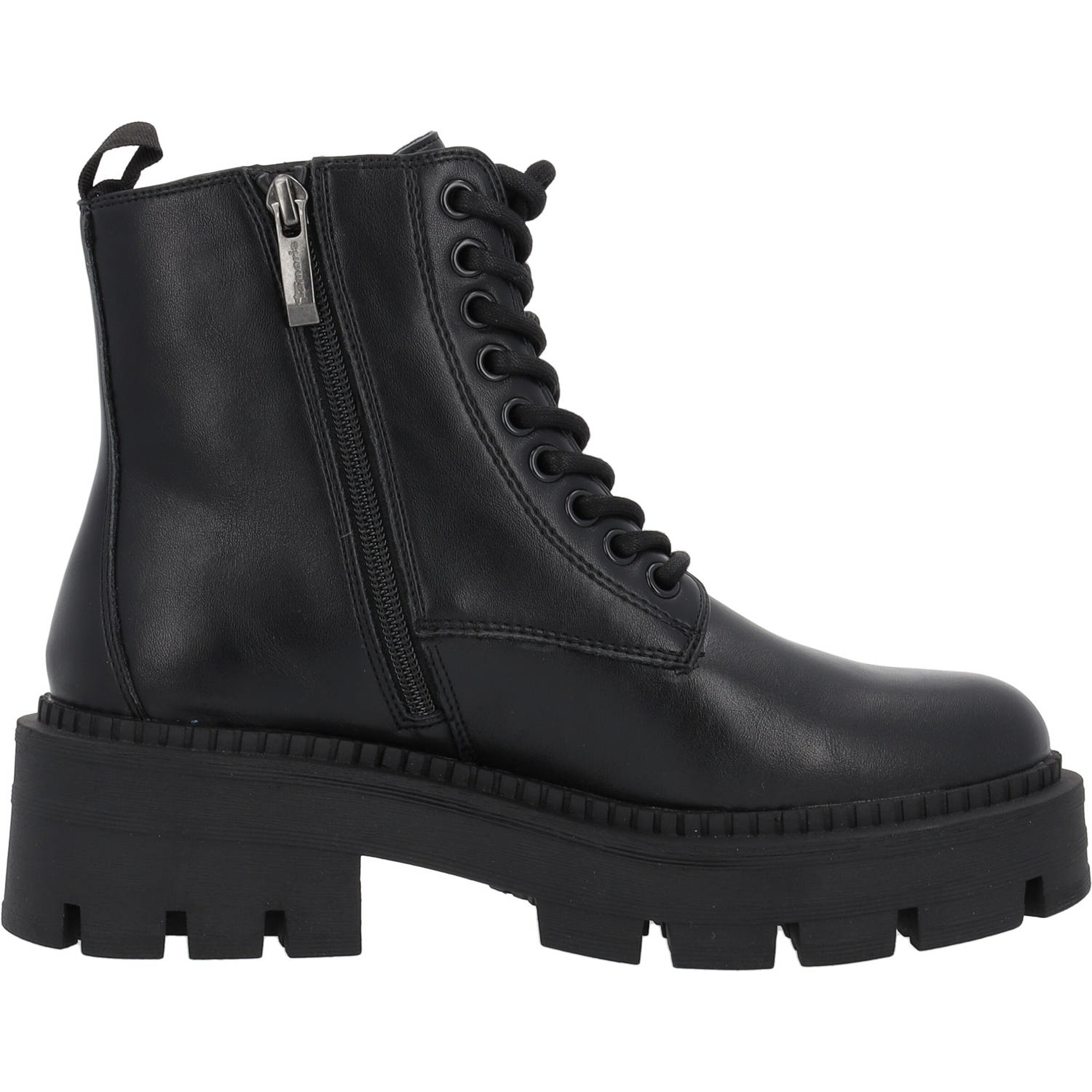Tamaris 25286, Schnürstiefeletten, Damen, Schwarz