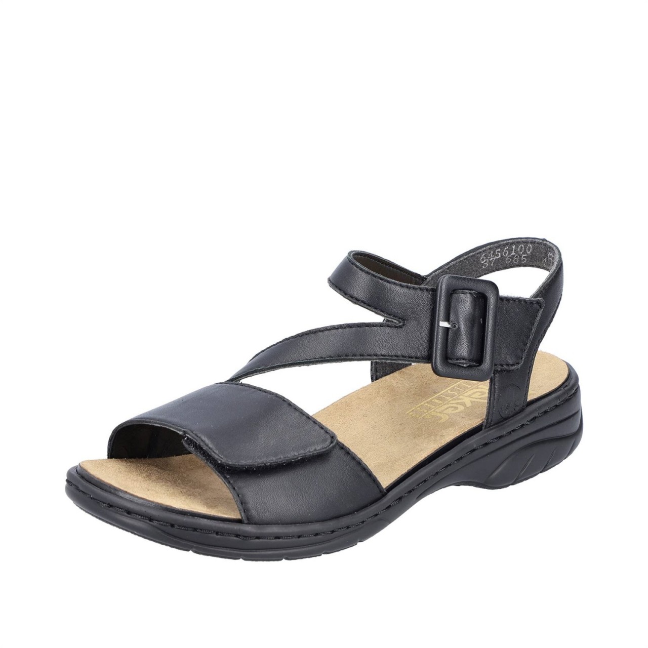 RIEKER Klassische Sandalen schwarz