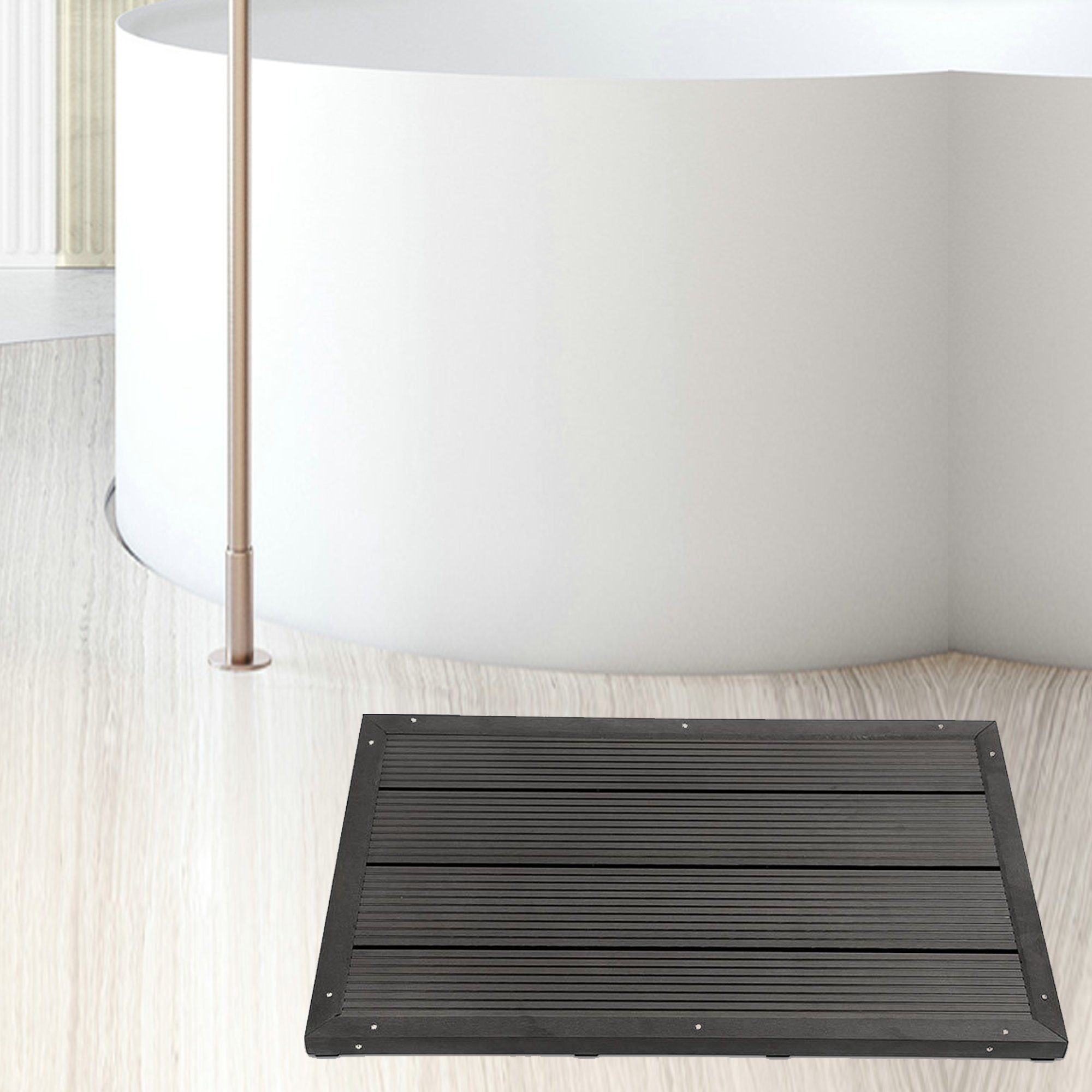 Melko Solardusche Bodenelement für Solardusche Gartendusche Zubehör Pooldusche Campingdusche, Hochwertiges Bodenelement für Solardusche und Pool