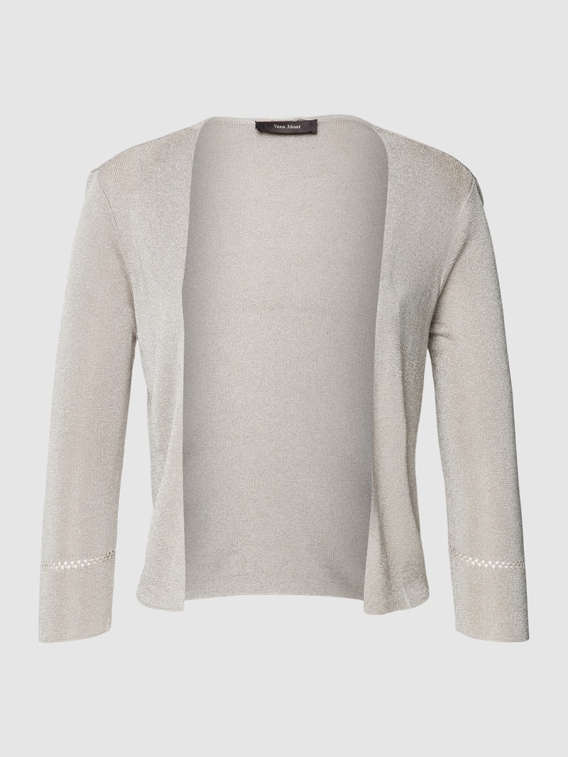 Cocktailjacke mit Effektgarn in beige