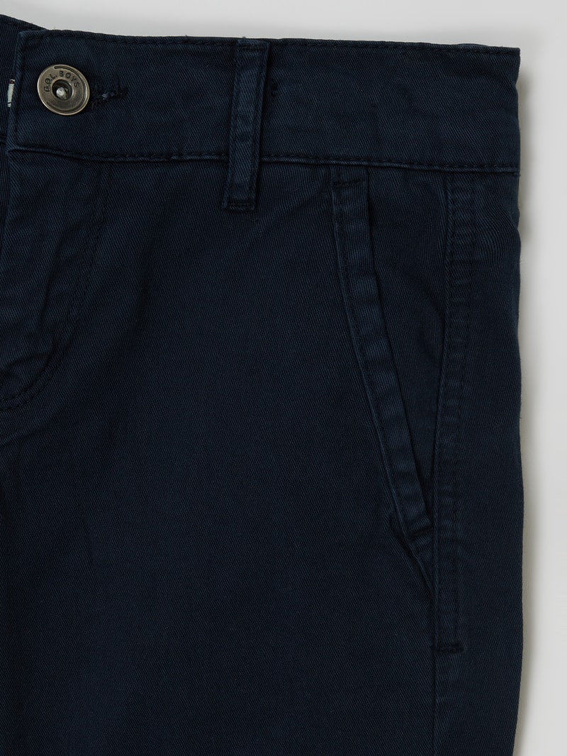 Chino mit Stretch-Anteil in dunkelblau