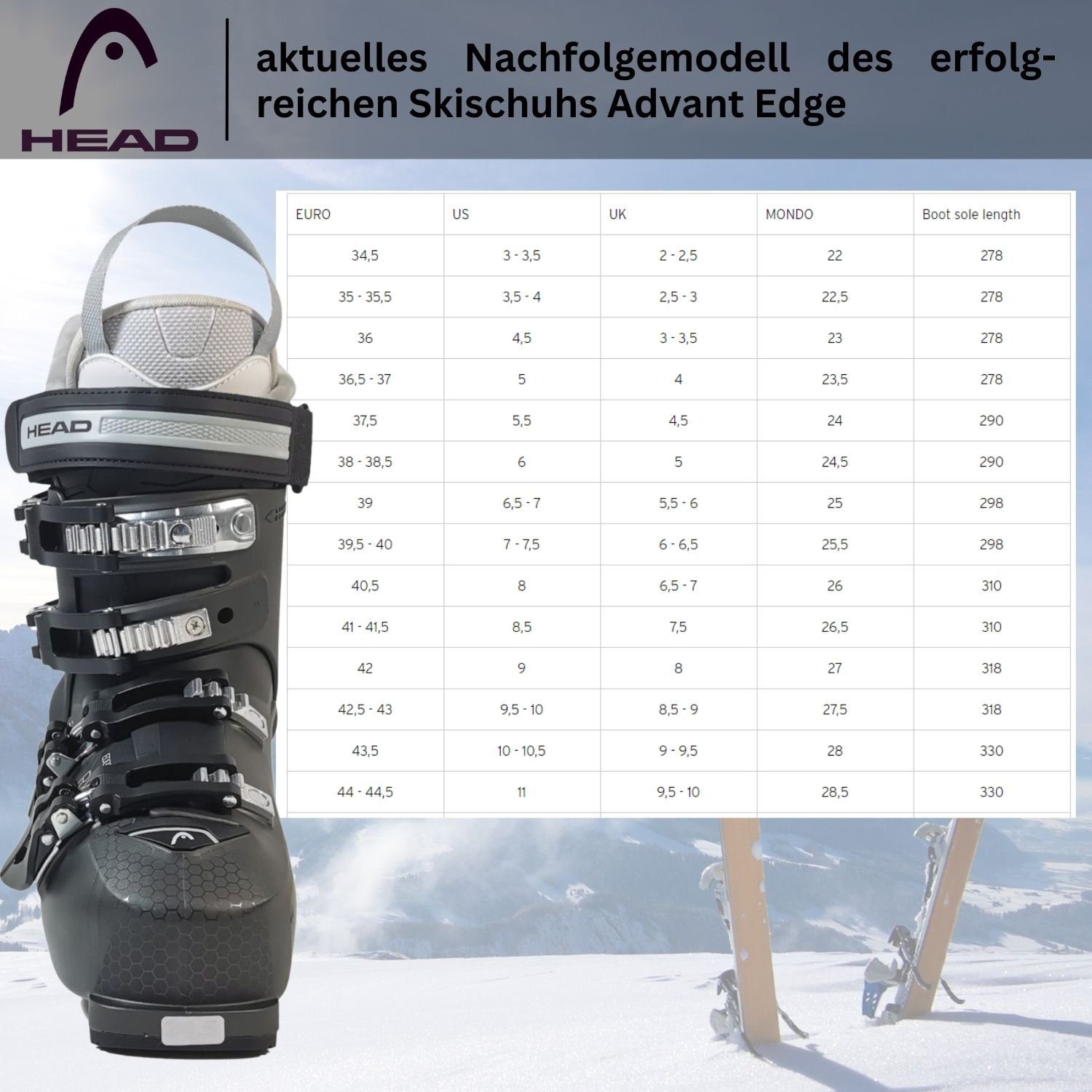 Head Skischuh Skistiefel Damen Edge LYT RX W HV Flex 65 2024