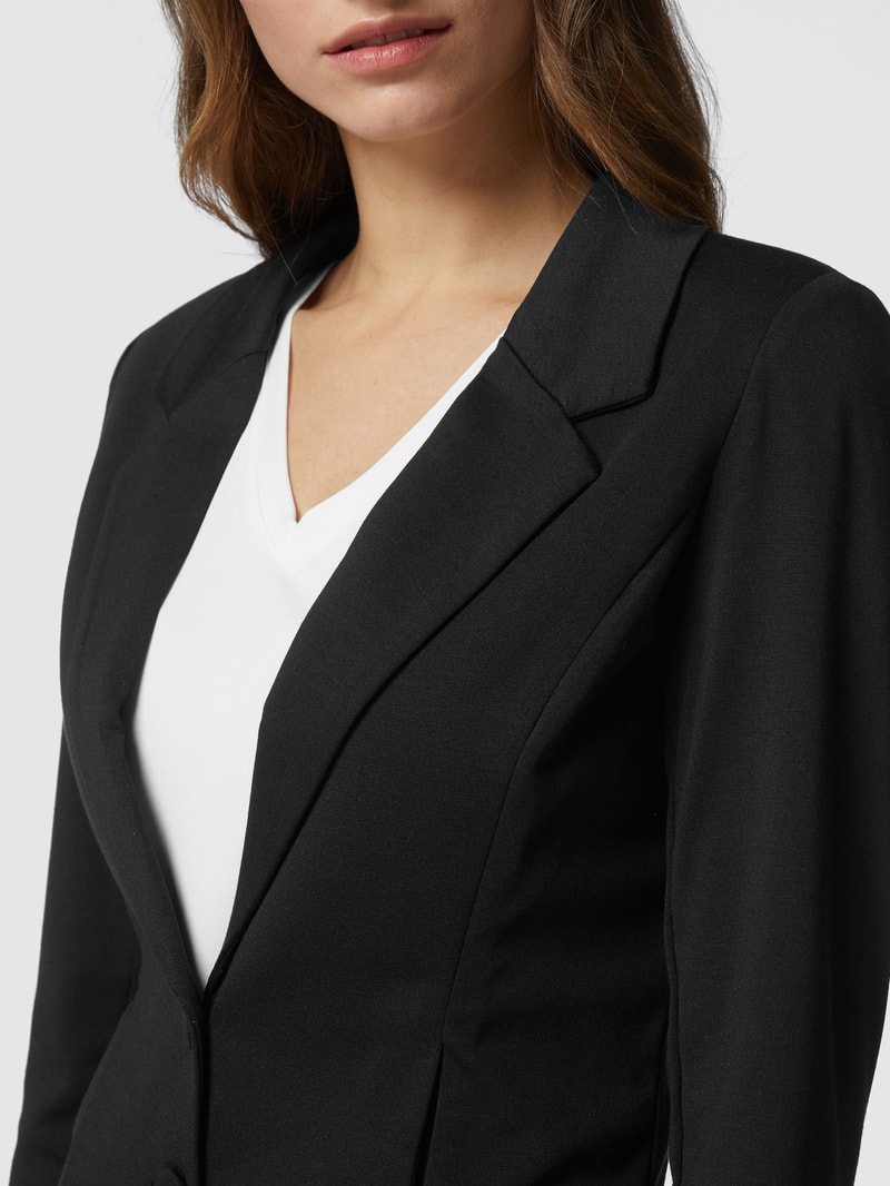 Blazer mit 2-Knopf-Leiste Modell 'Nanni' in schwarz