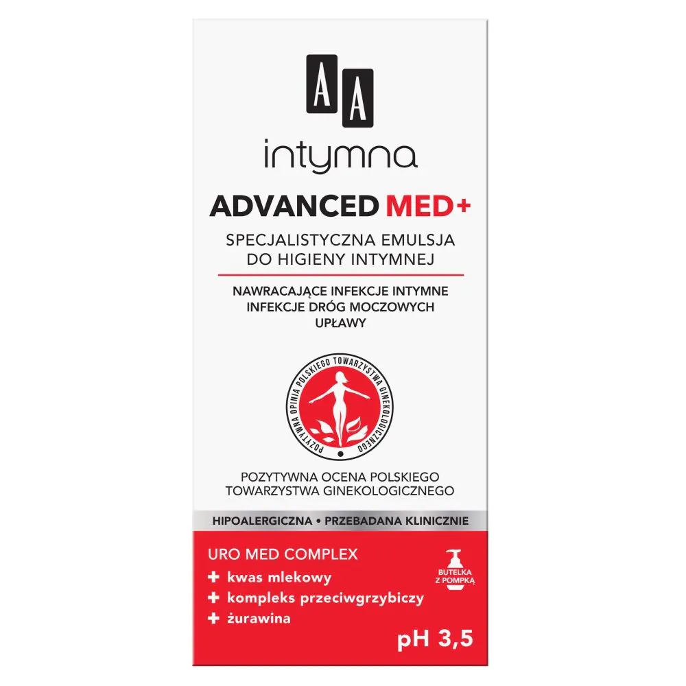 AA Intymna Med. Pažangi specializuota emulsija intymiai higienai – dozatorius