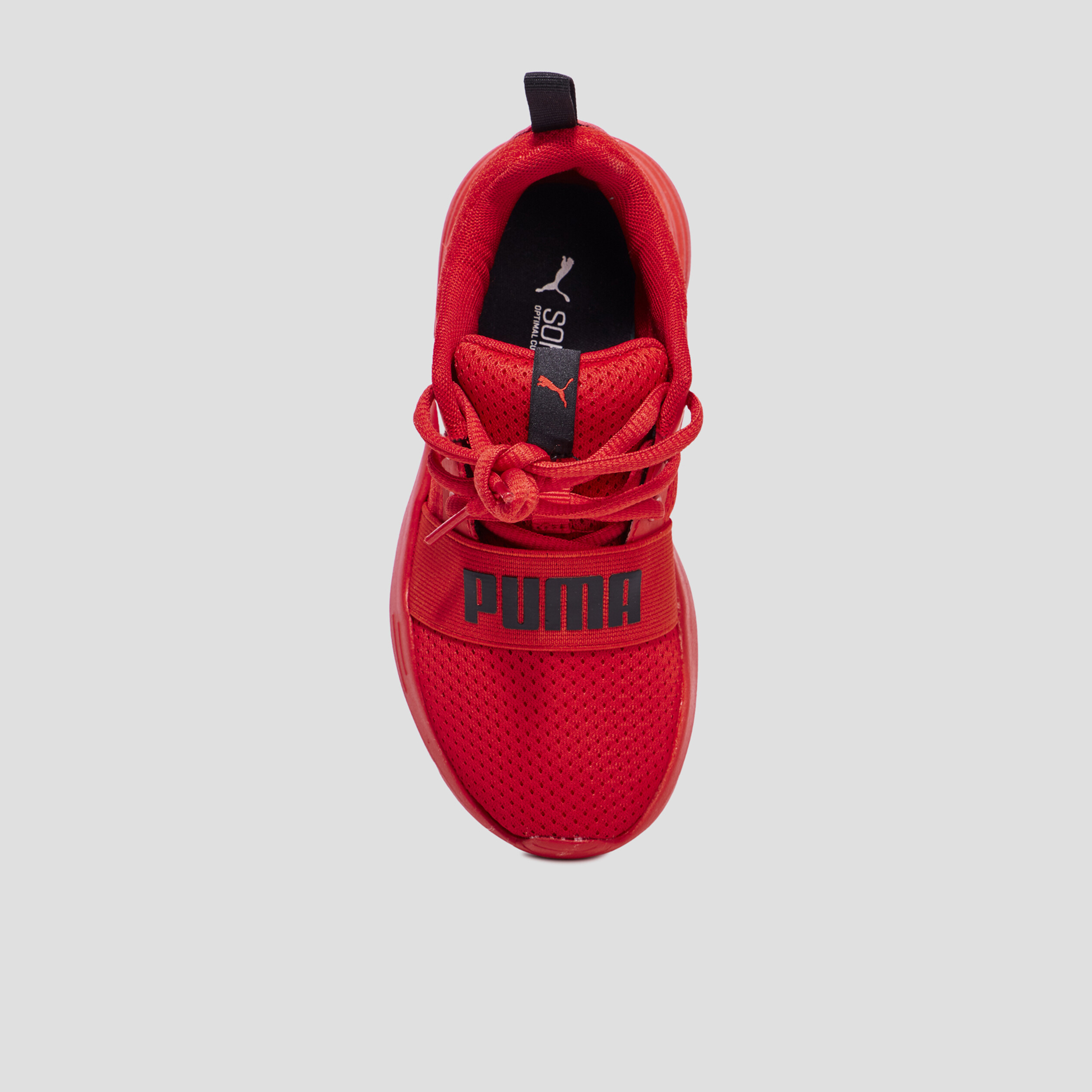 Baskets running à lacets Puma Wired Run rouge garçon | La Halle