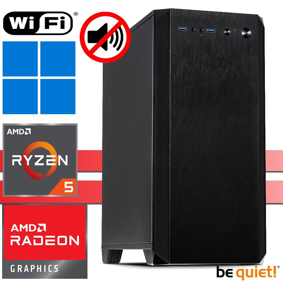 X-HARDWARE X-Power Computer 5600G, 16GB RAM, 256GB NVMe SSD + bis zu 4TB HDD Business-PC (AMD Ryzen 5 5600G, AMD Radeon Graphics (iGPU), 16 GB RAM, 0 GB HDD, 256 GB SSD, Luftkühlung, Windows 11 Professional, WiFi)