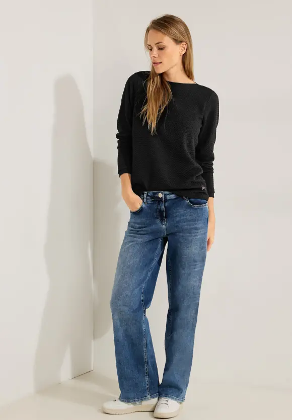 CECIL Langarmshirt mit Struktur