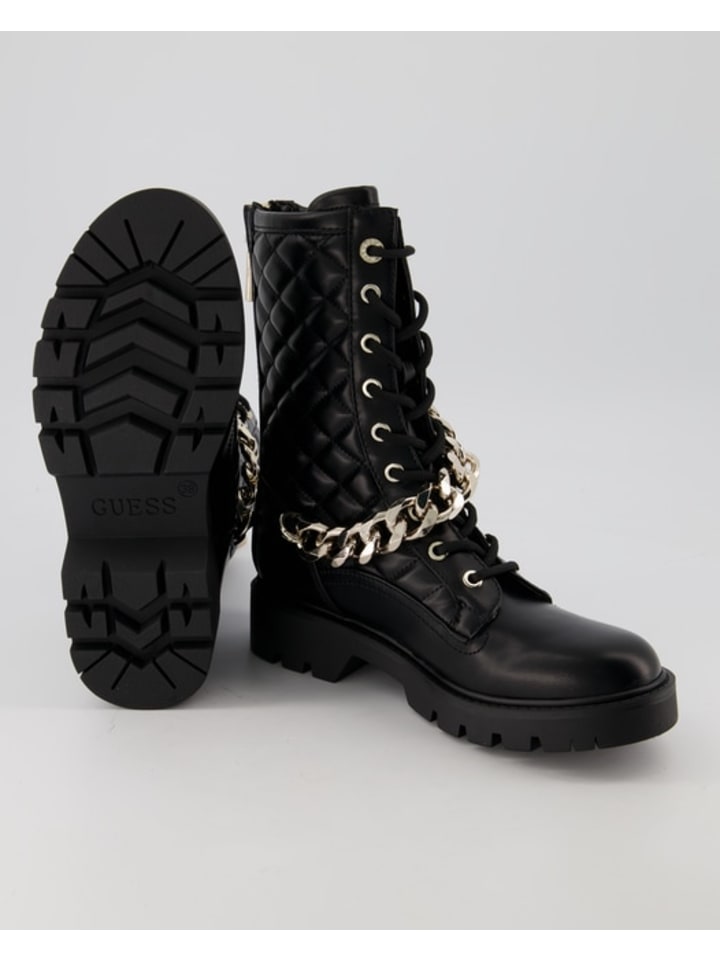 Guess Schnürstiefeletten in Schwarz günstig kaufen