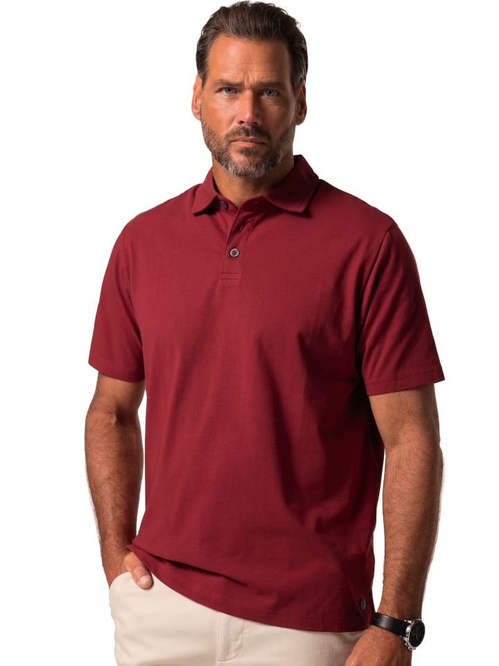 JP1880 Poloshirt in dunkelrot günstig kaufen