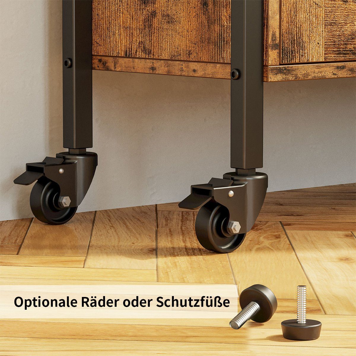 MULISOFT Bücherregal Bücherregal 5 Fächer, Aufbewahrungsregal mit Metallrahmen 75x28x144cm, Standregal Bücherschrank mit Schrank für Wohnzimmer Büro