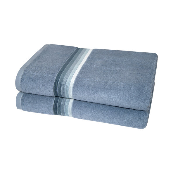 Duschtuch, 2er Set, blau