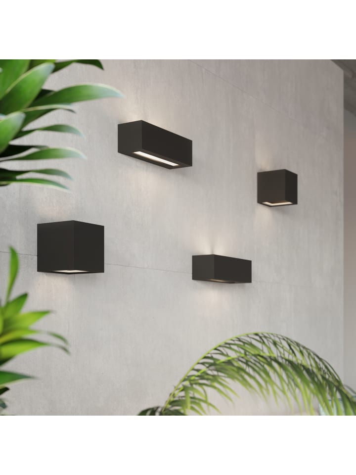 Nice Lamps Wandleuchte Keramik VEGA in Schwarz rechteckig moderne Lampe E27 LED NICE LAMPS günstig kaufen onesize